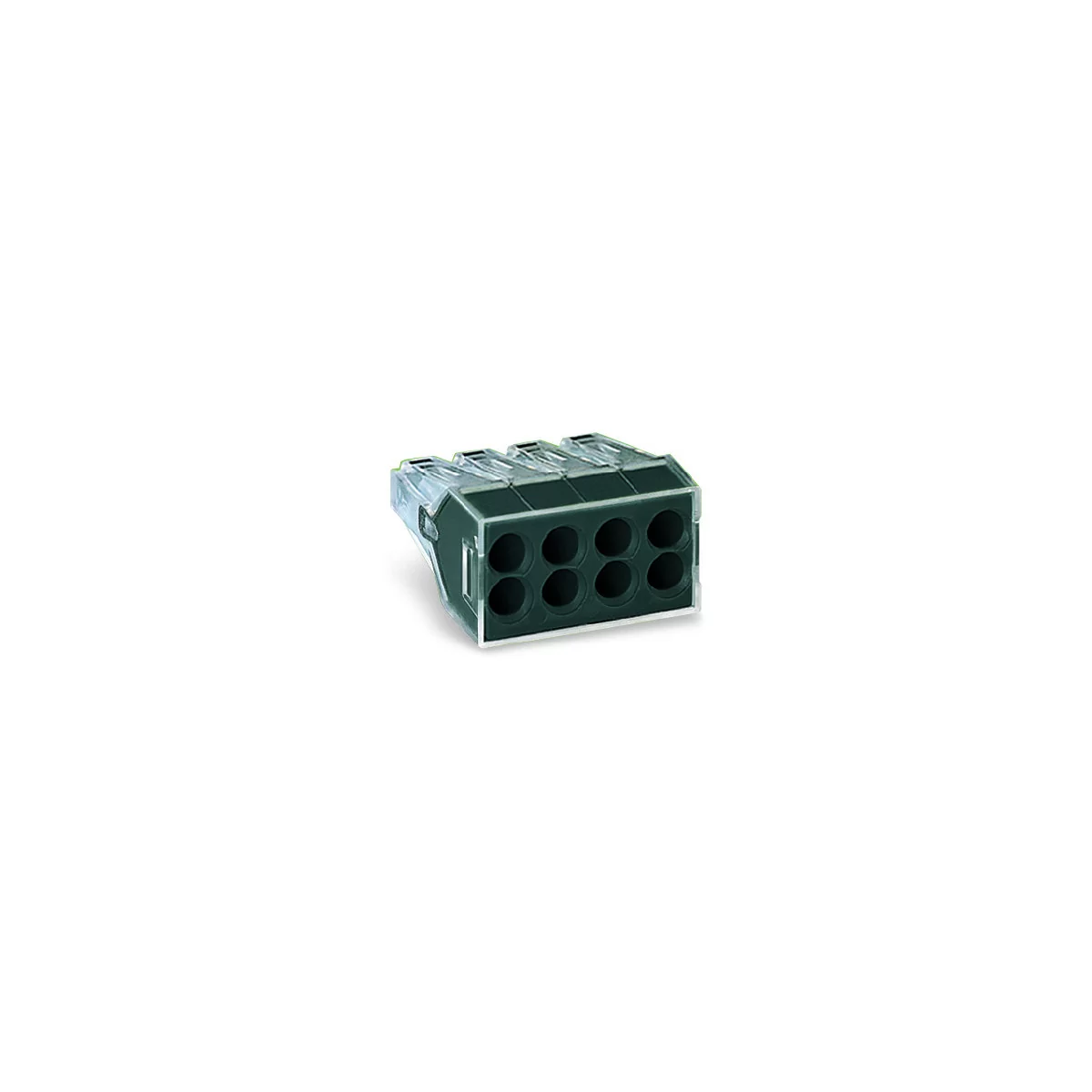 Wago - Push-In Wire Connector - 8 Port - Dark Gray - 50 Pack - 773-168 