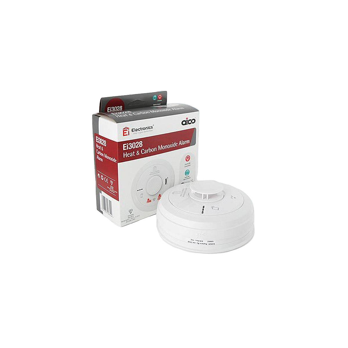 Aico EI3028 3000 Series White MultiSensor Heat & Carbon Monoxide Alarm