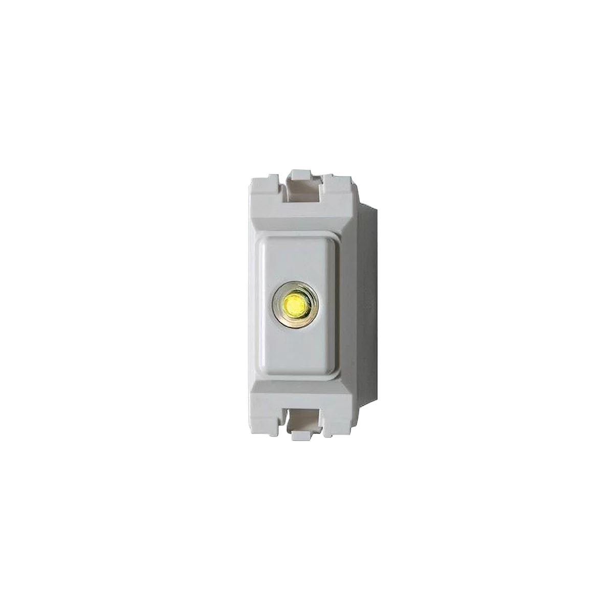 Danlers GRTL MK ILM White 1 Module 2 Wire Grid Time Lag Switch With  Illuminated Pushbutton & 1 Minute To 120 Minute Adjustable Time Lag Range  For MK