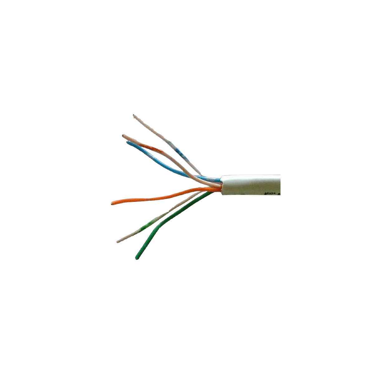 TC3P White 3 Pair Telephone Cable 0.5mm² Conductor 4.5mm 100m Reel Shop4 Electrical