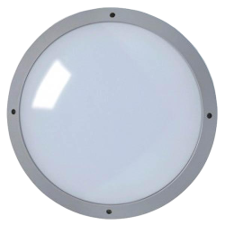 Robus RHKLDP40E-01 Hawk White Round Emergency Dual Voltage LED Bulkhead ...