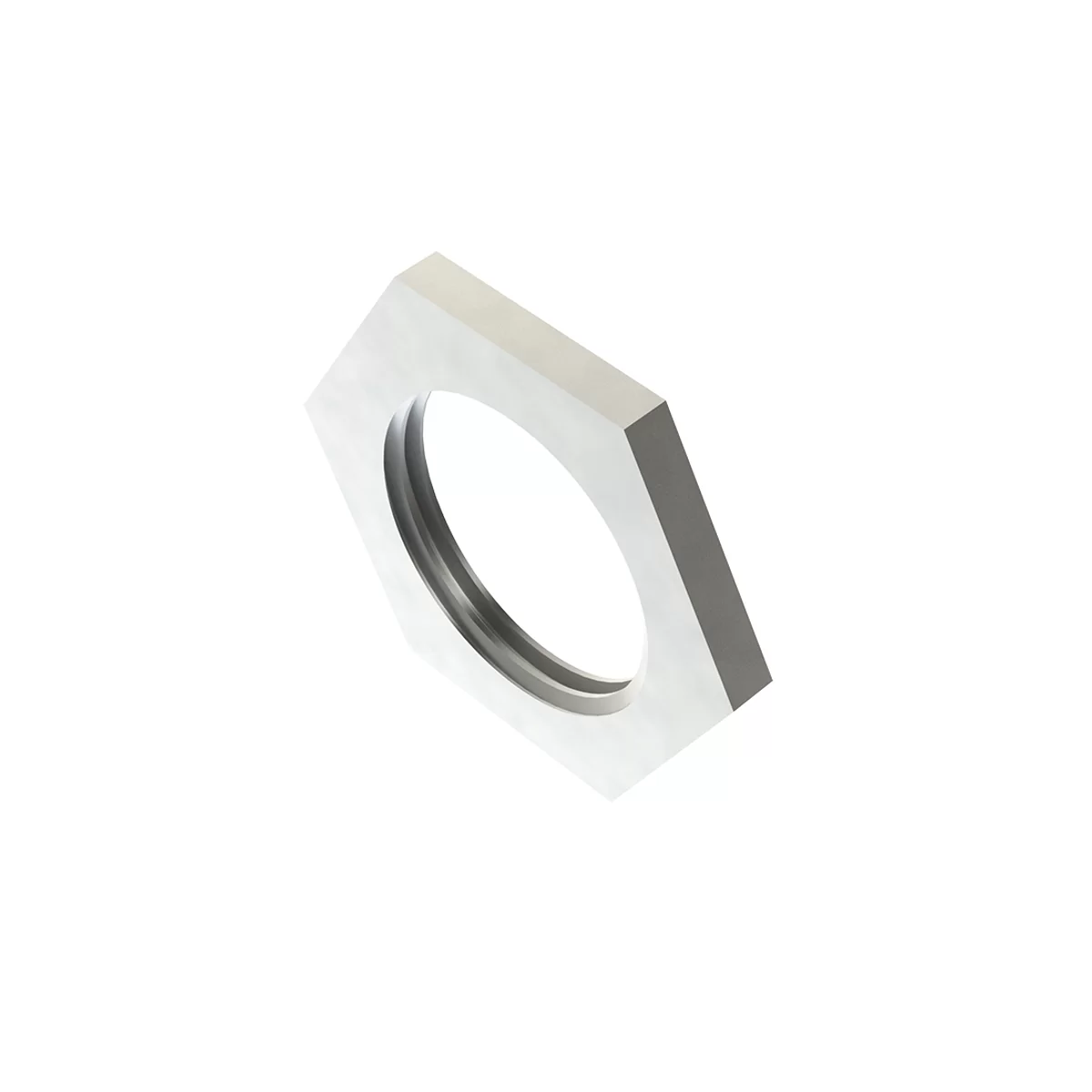 1/4-20 Hex Reversible Lock Nuts - Steel Zinc Plated, Grade 2, Pack Of 50