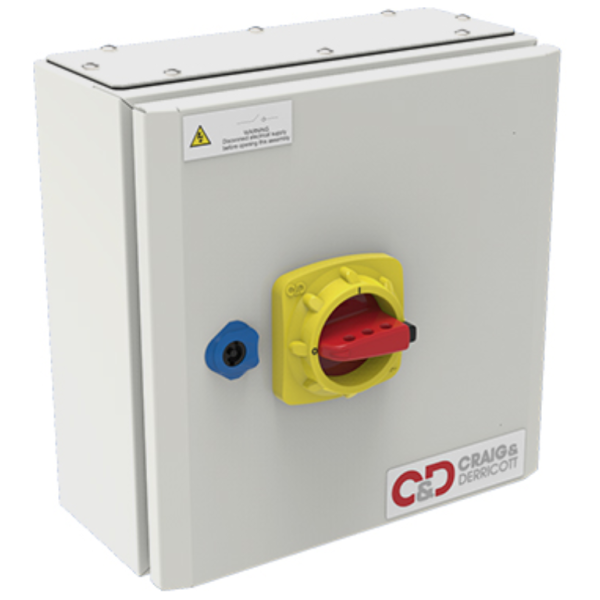 Craig & Derricott EDFG04003NL iSwitch Light Grey Sheet Steel TPN Fuse