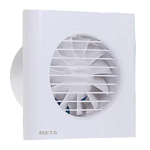 100mm Bathroom Extractor Fan with Timer / Delay / White Modern Ventilator