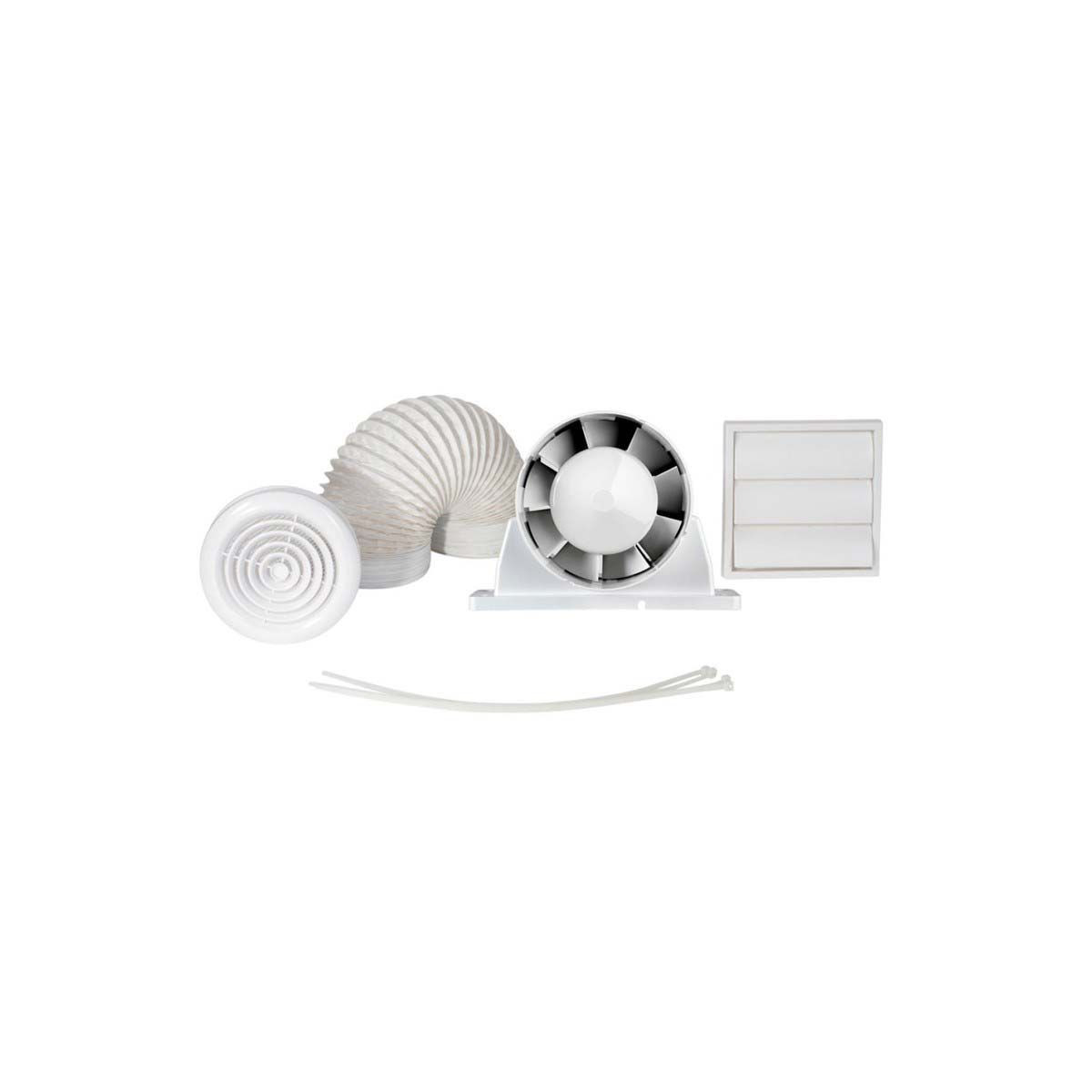Airflow AUSHWTLTKT Aura InLine Timer Shower Fan Light Kit With