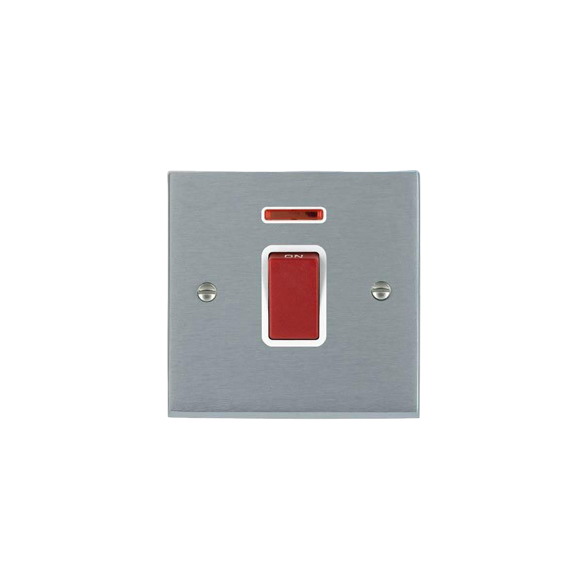 Hamilton Litestat Cheriton Victorian Satin Chrome Double Pole Switch