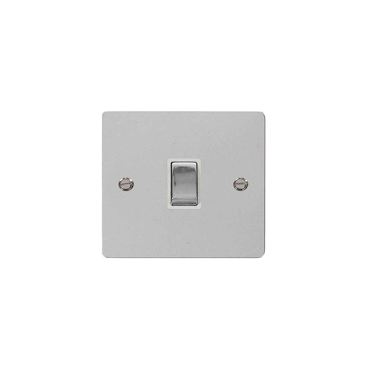 Click FPCH722WH Define Polished Chrome Ingot Flat Plate DP Switch With