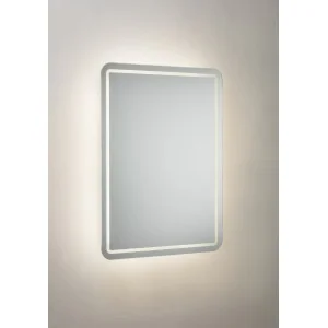 MLR6045SD 230V IP44 600 x 450mm Back-lit LED Bathroom Mirror with Demister, Shaver Socket and Motion Sensor