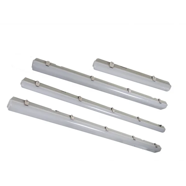 LED Robus Harbour 2 RHA28505FTV2-24 5 Foot Single Ant-Corrosive 28W LED Batten IP65 Grey Daylight 5000K