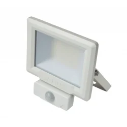 LED Robus Hilume RHL1040P-01 10W White LED floodlight with PIR IP65 White Cool White 4000K