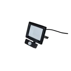 LED Robus Hilume RHL1040P-04 10W Black LED flood light with PIR IP65 Cool White 4000K