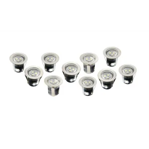 LED Robus Vita R3LED10SWW-01 3.6W LED Decking kit with 10 roind fittings IP68 Warm White LEDs