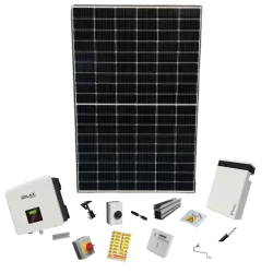 4kW Pitched Roof House Solar Panel System with Battery Storage