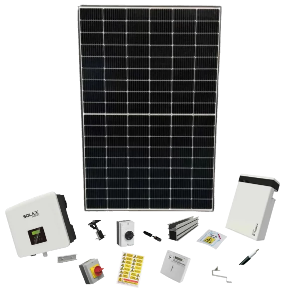 4kW Pitched Roof House Solar Panel System with Battery Storage
