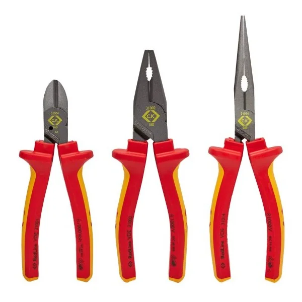 CK Tools T3805 Redline VDE Pliers Set (3)