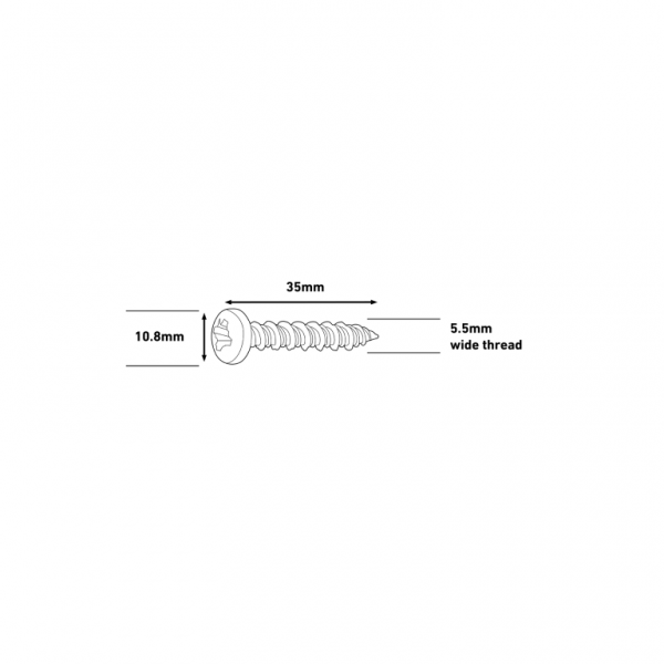 D-Line SD-DFIX/100-P Safe-D Pan Head Fixing Box of 100