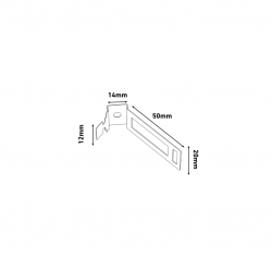 D-Line SAFE-DCOND20W/20 Safe-D Conduit Saddle 20mm - White (Pack of 20)