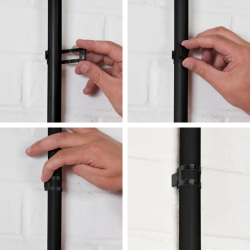 D-Line SD-COND25B/100 Safe-D 25mm Conduit Saddle - Black Box of 100