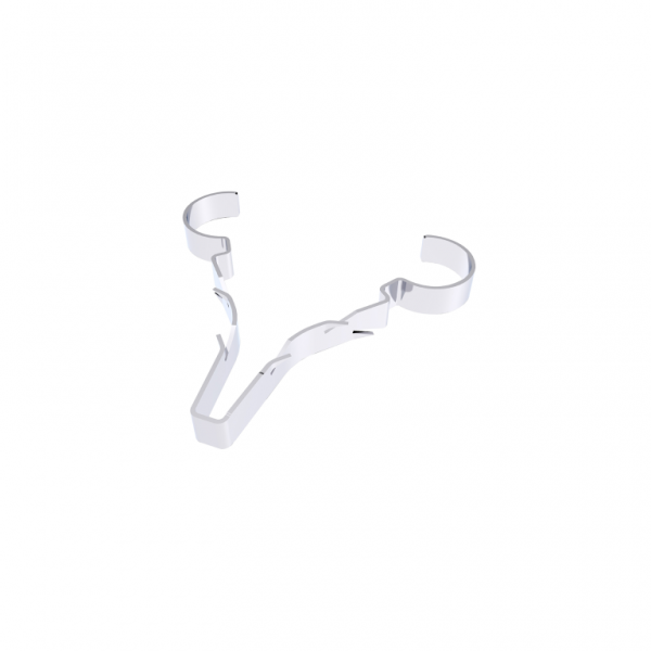 D-Line SD-STAG8S/100 Safe-D Stag Clip 8-10mm Single Chrome Galv.  Bag of 100