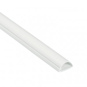 D-Line R3D3015W 3 Metre Loose Length 30x15 1/2 Round - White, Self Adhesive Mini Trunking