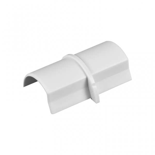 D-Line CP3015W 30x15mm 1/2 Round White Connector