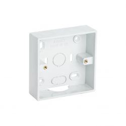 D-Line SSB28W Single Surface Box 28mm depth White