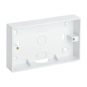 D-Line TSB28W Twin Surface Box  White 28mm depth