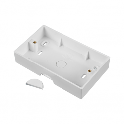 D-Line TSB28W Twin Surface Box  White 28mm depth