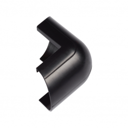 D-Line FLEB3015B 30x15mm 1/2 Round Black External Bend