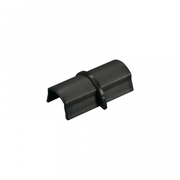 D-Line CP3015B 30x15mm 1/2 Round Black Connector