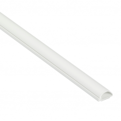 D-Line R3D2010W 3 Metre Loose Length 20x10 1/2 Round - White Self Adhesive Mini Trunking