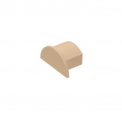 D-Line EC2010W 20x10mm 1/2 Round White End Cap
