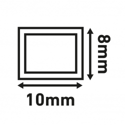 D-Line FSA108W/2 10x8mm Self Adhesive Mini Trunking 2 Metre Length White