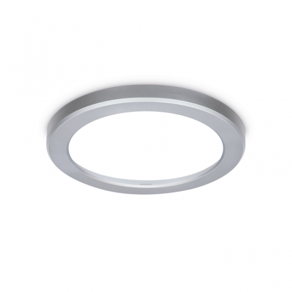 JCC Lighting JC131004 Skydisc™ Adjustable Wall/Ceiling Light attachable rim Silver