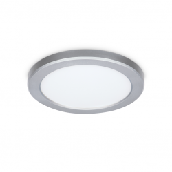 JCC Lighting JC131004 Skydisc™ Adjustable Wall/Ceiling Light attachable rim Silver