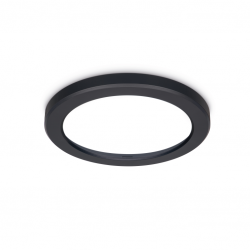 JCC Lighting JC131005 Skydisc™ Adjustable Wall/Ceiling Light attachable rim Black