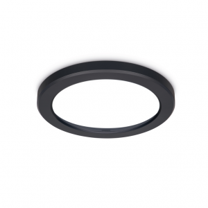 JCC Lighting JC131005 Skydisc™ Adjustable Wall/Ceiling Light attachable rim Black