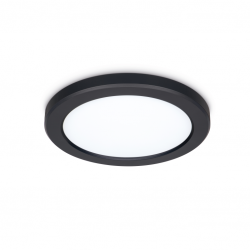 JCC Lighting JC131005 Skydisc™ Adjustable Wall/Ceiling Light attachable rim Black
