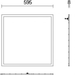 JCC Lighting JC080053 Skytile IP65 LED Panel 33W 4000K 3300lm White