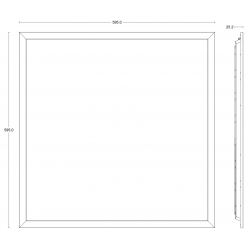 JCC Lighting JC080054 Skytile Base TP(a) UGR 30W IP20 4000K White frame