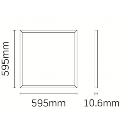 JCC Lighting JC080108 Skytile 600x600mm 30W IP44 5700K 3000lm Tp(a)