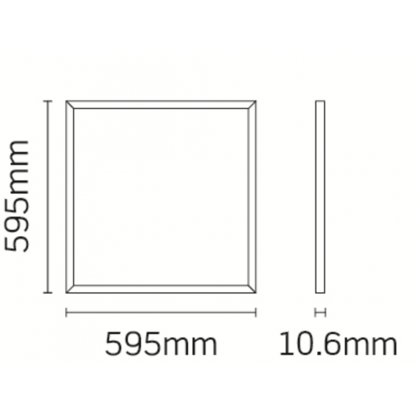 JCC Lighting JC080108 Skytile 600x600mm 30W IP44 5700K 3000lm Tp(a)