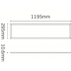 JCC Lighting JC080116 Skytile 1200x300mm 30W IP44 4000K 3000lm Tp(a)