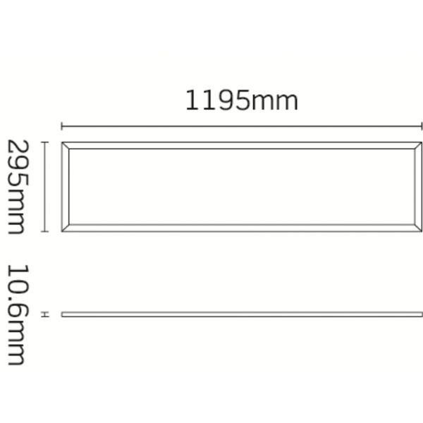 JCC Lighting JC080120 Skytile 1200x300mm 30W IP44 5700K 3000lm Tp(a)