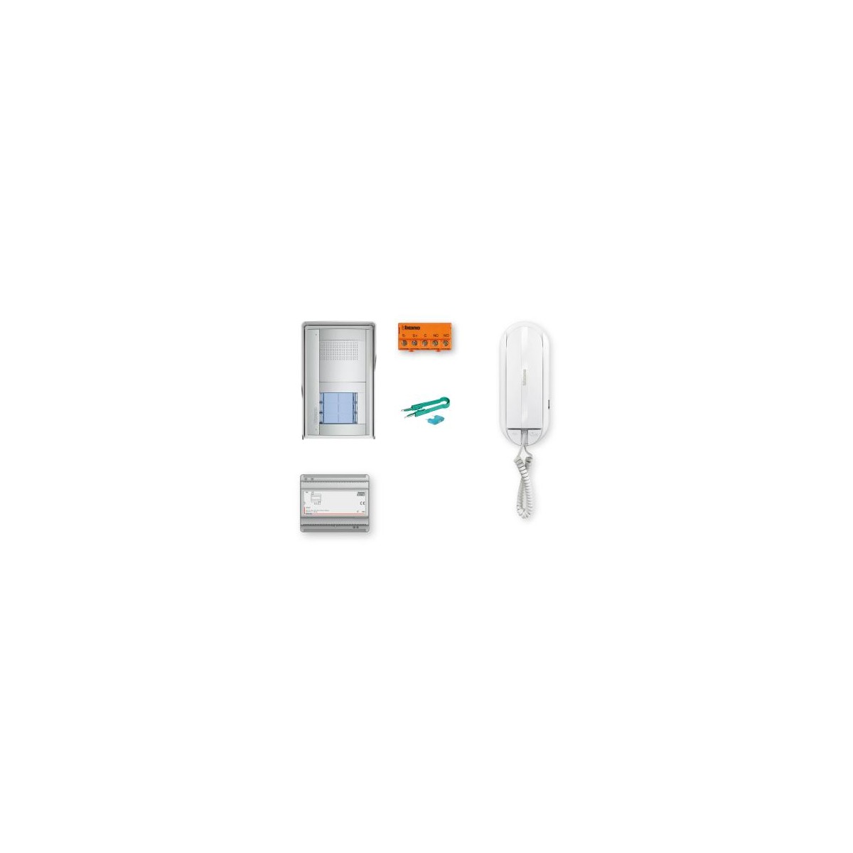 BTicino 331860 Outdoor Additional Station For 2-Wire Video Intercom Kit - Metal, Weatherproof (IP54), Wide Angle Camera