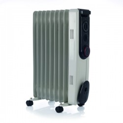 Hyco RAD15Y Riviera Oil Filled Portable Radiator With Adjustable Thermostatic Control 1.5kW IPX0