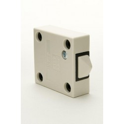 Pratley Jeani 143W White Surface Mounted Push To Break Door Switch 2A 250V