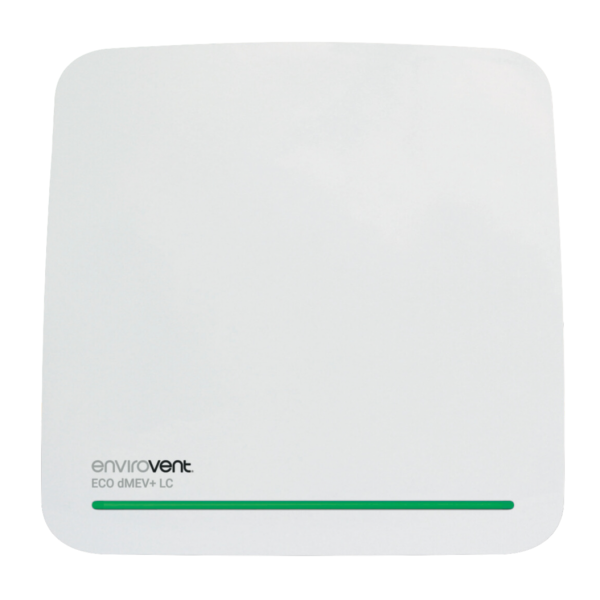 Envirovent ECO-DMEV+S-LC White Continous or Intermittent Extractor Fan 100mm / 4 Inch IPX4 230V