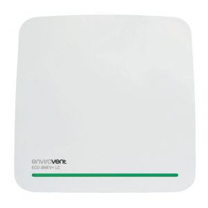 Envirovent ECO-DMEV+T-LC White Continous or Intermittent Extractor Fan with Adjustable Timer 100mm / 4 Inch IPX4 230V