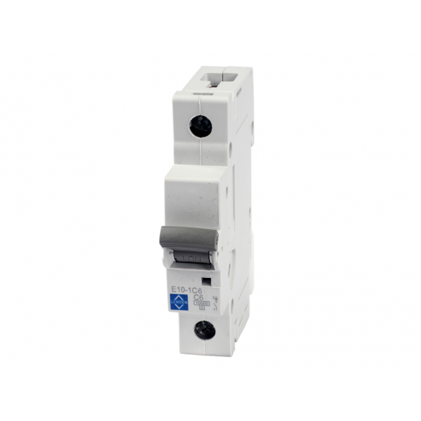 Lewden E10-1B06 1 Module Single Pole Type B Miniature Circuit Breaker MCB 6A 10kA